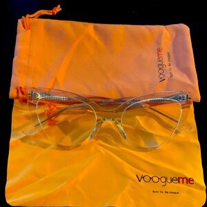 Transparent Cat-Eye Glasses